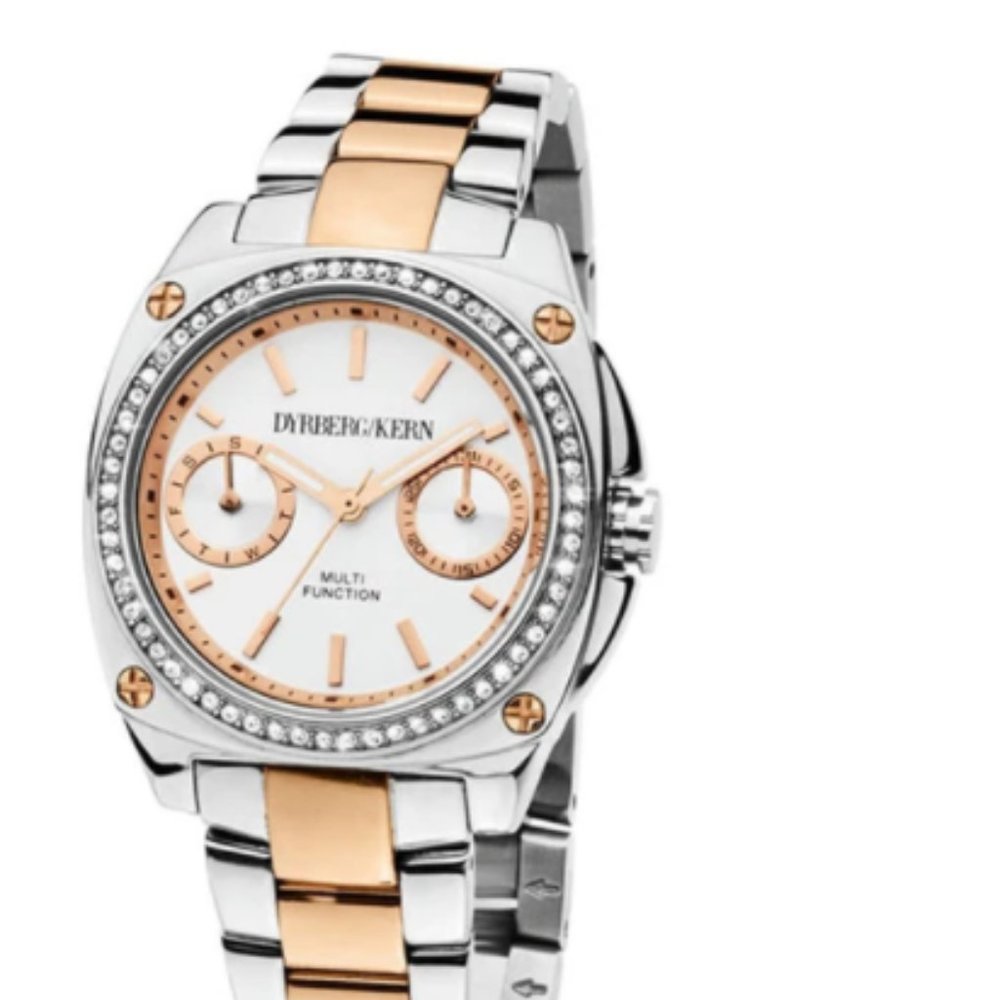 DYRBERG/KERN Two Tone Womens Watch with Swarovski Crystals